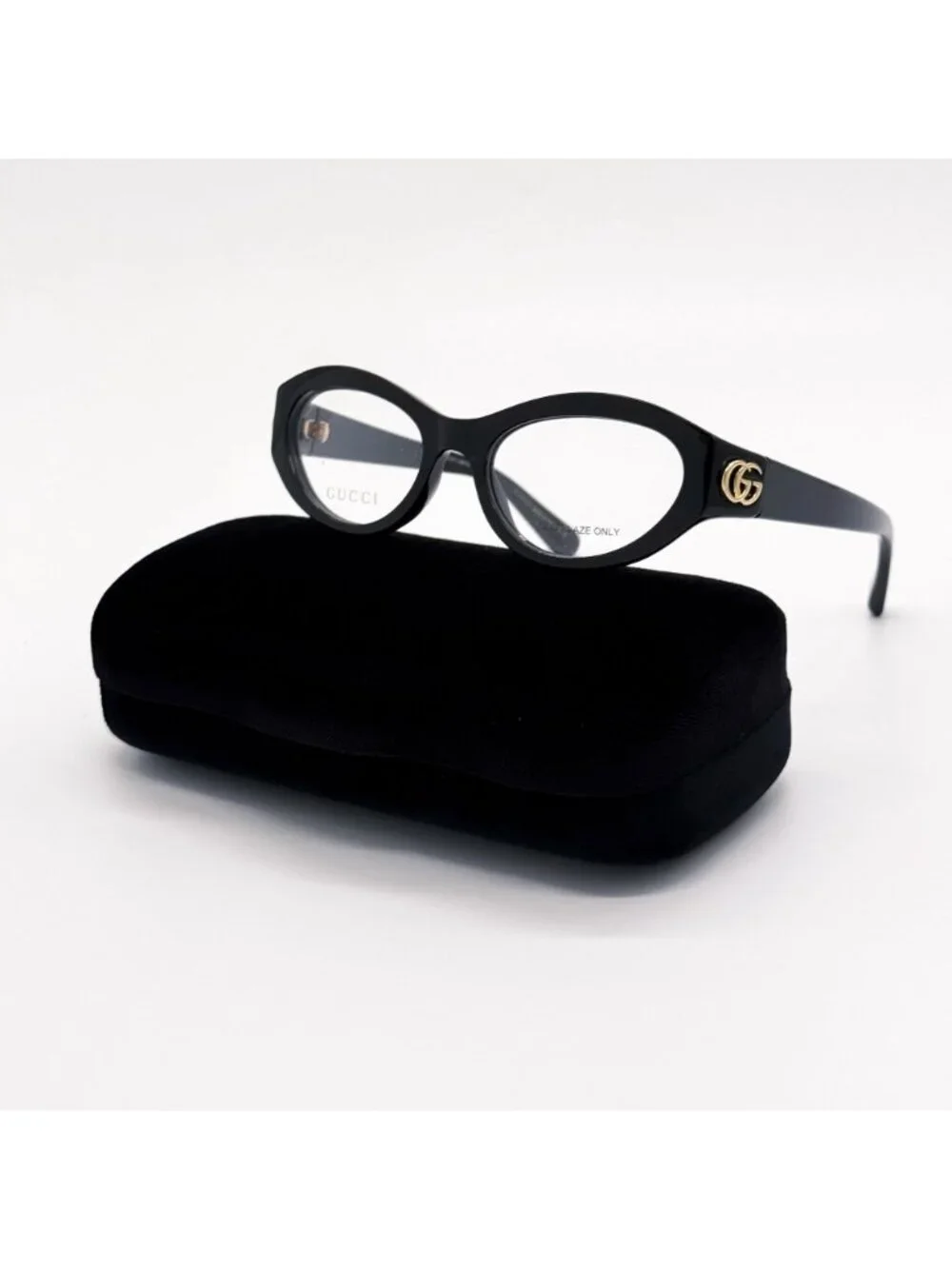 NEW GUCCI EYEGLASSES GG1405O 001 BLACK OVAL GUCCI EYEWEAR